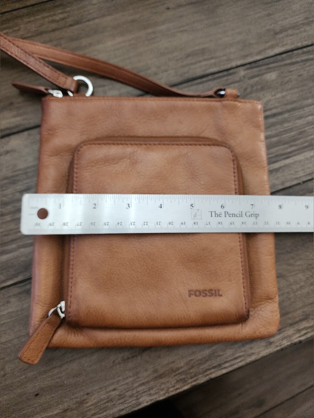 Fossil Women's Brown Leather Crossbody Bag - Picture 5 of 11